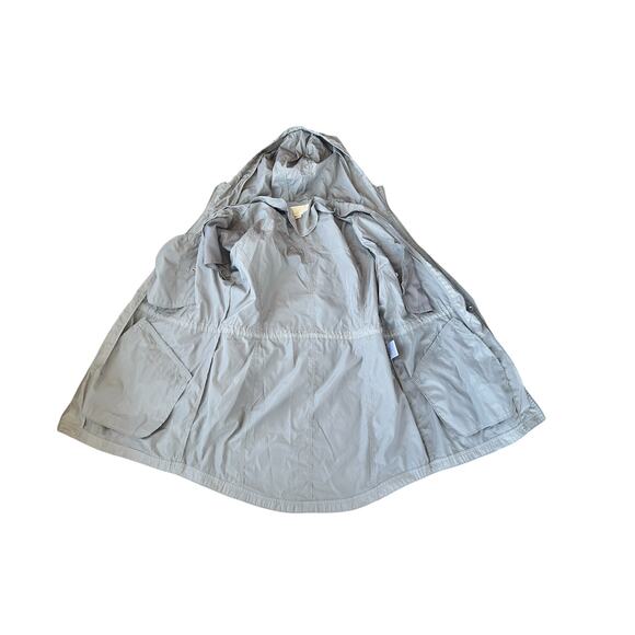 Michael Kors Gray Hooded Full Zip Shell Womens XL Jacket - Picture 3 of 8